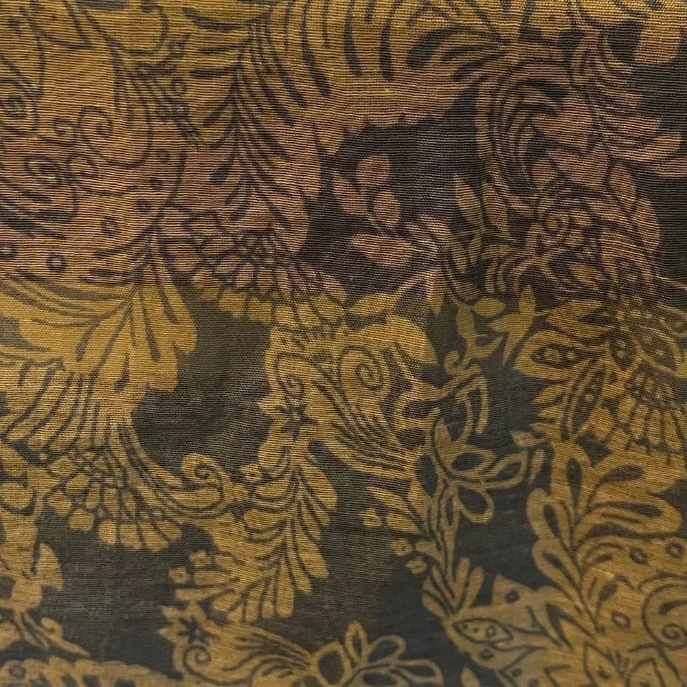 Light weight blue and white scarf. Polyester. With Pom poms at either end - Picture 6 of 9